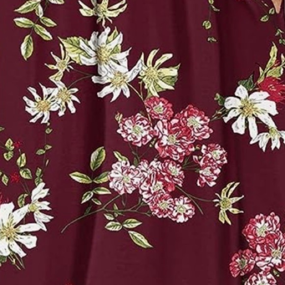 Plus Size Maxi Dress Long Sleeve Empire Waist Size 3X / 24 Floral - Picture 4 of 7